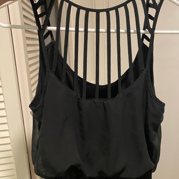 Socialite Cage Back Chiffon Maxi Dress (Small) - Picture 4 of 6